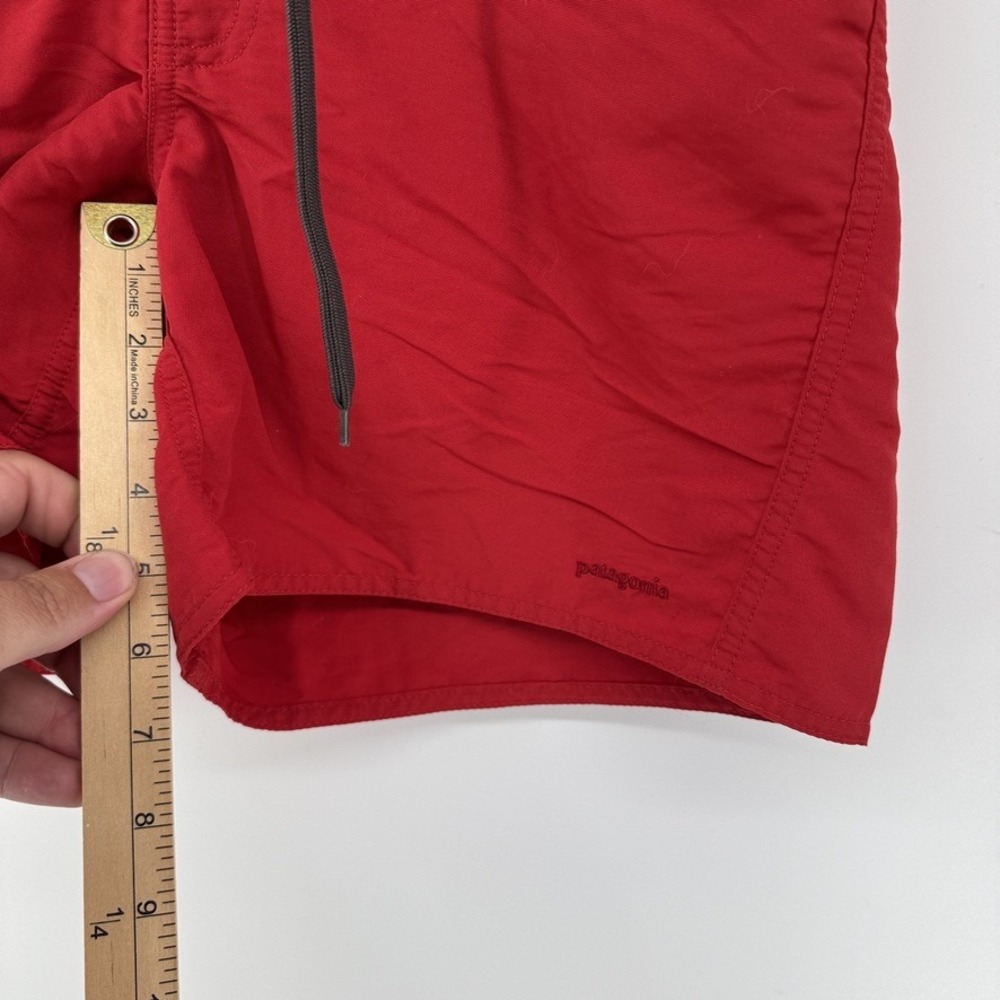 Patagonia Water Girl Shorts Womens 10 Crimson Red Drawstring Board Short Solid - Picture 6 of 9